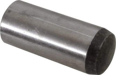 Value Collection - 20mm Diam x 50mm Pin Length Alloy Steel Standard Dowel Pin - C 58-62 Hardness, 148,000 Lb Breaking Strength, 1 Rounded End - USA Tool & Supply