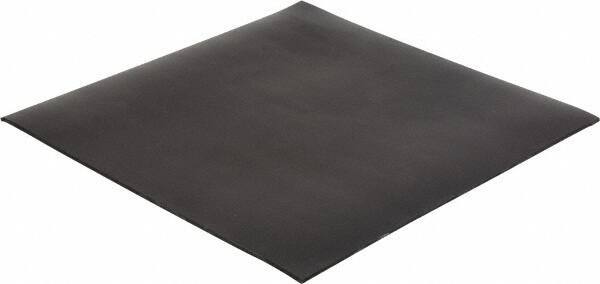 Made in USA - 12" Long, 12" Wide, 1/8" Thick, Neoprene Rubber Foam Sheet - 45 to 55 Durometer, Black, -40 to 225°F, 2,500 psi Tensile Strength, Plain Backing, Stock Length - USA Tool & Supply