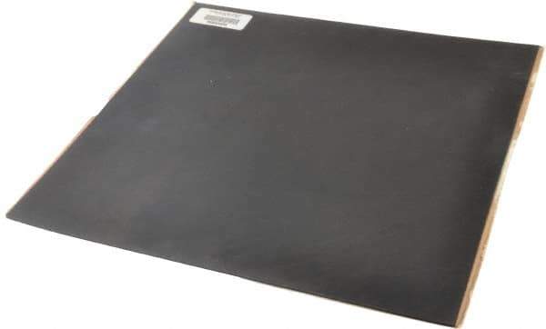 Made in USA - 12" Long, 12" Wide, 1/16" Thick, Neoprene Rubber Foam Sheet - 45 to 55 Durometer, Black, -20 to 170°F, 2,500 psi Tensile Strength, Adhesive Backing, Stock Length - USA Tool & Supply