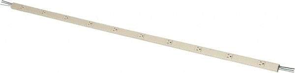 Wiremold - 10 Outlets, 120 Volts, 15 Amps, Power Outlet Strip - 1 Circuit, 5-15P NEMA Configuration, 5' Strip - USA Tool & Supply