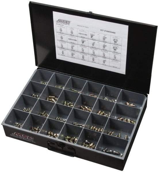 Value Collection - 250 Piece, Inch, Steel Grease Fitting Set - USA Tool & Supply