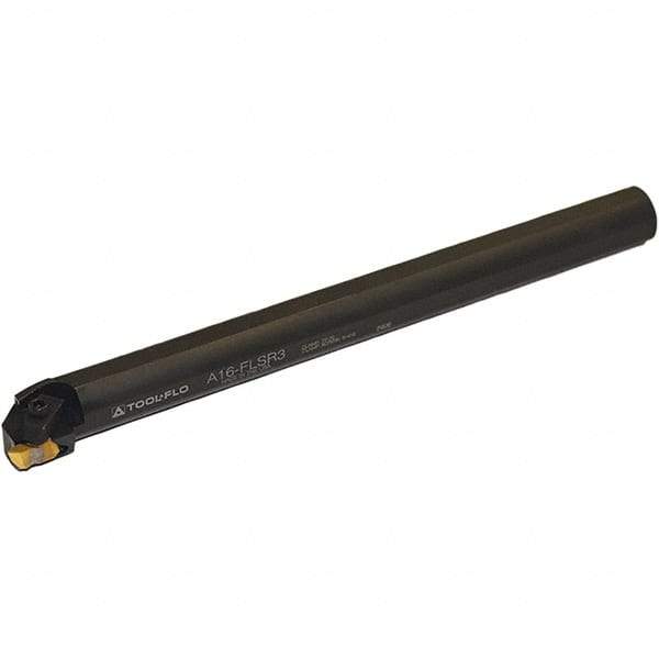 Tool-Flo - A-FLSR, Internal, Right Hand, 0.29" Max Depth of Cut, Indexable Grooving Tool Holder - FLFD-3RI Insert Compatibility, 1" Shank Width, 12" OAL, Through Coolant - USA Tool & Supply