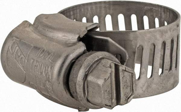 IDEAL TRIDON - SAE Size 6, 3/8 to 7/8" Diam, Stainless Steel Worm Drive Clamp - 1/2" Wide, Material Grade 201/305, Series 620 - USA Tool & Supply