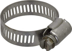 IDEAL TRIDON - SAE Size 16, 11/16 to 1-1/2" Diam, Stainless Steel Worm Drive Clamp - 1/2" Wide, Material Grade 201/305, Series 620 - USA Tool & Supply