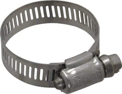 IDEAL TRIDON - SAE Size 20, 3/4 to 1-3/4" Diam, Stainless Steel Worm Drive Clamp - 1/2" Wide, Material Grade 201/305, Series 620 - USA Tool & Supply