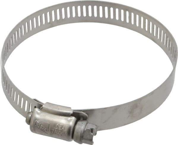 IDEAL TRIDON - SAE Size 40, 2-1/16 to 3" Diam, Stainless Steel Worm Drive Clamp - 1/2" Wide, Material Grade 201/305, Series 620 - USA Tool & Supply