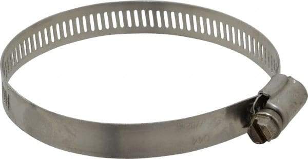 IDEAL TRIDON - SAE Size 44, 2-5/16 to 3-1/4" Diam, Stainless Steel Worm Drive Clamp - 1/2" Wide, Material Grade 201/305, Series 620 - USA Tool & Supply