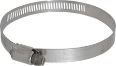 IDEAL TRIDON - SAE Size 56, 3-1/16 to 4" Diam, Stainless Steel Worm Drive Clamp - 1/2" Wide, Material Grade 201/305, Series 620 - USA Tool & Supply