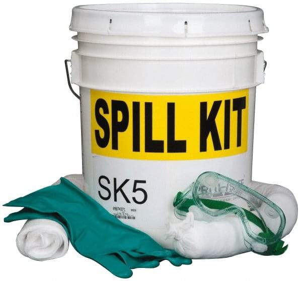 PRO-SAFE - Oil Only Spill Kit - 5 Gal Pail - USA Tool & Supply