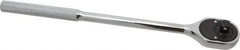 Proto - 3/8" Drive Pear Head Ratchet - Chrome Finish, 11" OAL, 24 Gear Teeth, Standard Head - USA Tool & Supply