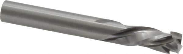 Onsrud - 3/8" Cutting Diam x 7/8" Length of Cut, 3 Flute, Compression Spiral Router Bit - Uncoated, Right Hand Cut, Solid Carbide, 3" OAL x 3/8" Shank Diam, Three Edge - USA Tool & Supply