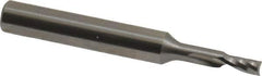 Onsrud - 1/8" Cutting Diam x 1/4" Length of Cut, 1 Flute, Upcut Spiral Router Bit - Uncoated, Right Hand Cut, Solid Carbide, 2" OAL x 1/4" Shank Diam, Single Edge, 21° Helix Angle - USA Tool & Supply