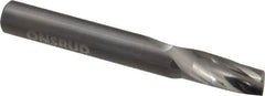 Onsrud - 3/8" Cutting Diam x 3/4" Length of Cut, 1 Flute, Upcut Spiral Router Bit - Uncoated, Right Hand Cut, Solid Carbide, 3" OAL x 3/8" Shank Diam, Single Edge, 21° Helix Angle - USA Tool & Supply