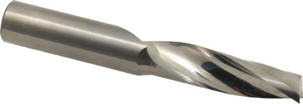 Onsrud - 1/2" Cutting Diam x 1-5/8" Length of Cut, 1 Flute, Upcut Spiral Router Bit - Uncoated, Right Hand Cut, Solid Carbide, 3-1/2" OAL x 1/2" Shank Diam, Single Edge, 21° Helix Angle - USA Tool & Supply