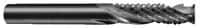 Onsrud - 1/4" Cut Diam, 1/4" Shank Diam, Cylinder Head Double Cut Burr - Carbide, Flat End, 1" LOC, 2-1/2" OAL - USA Tool & Supply
