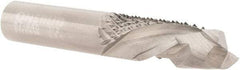 Onsrud - 1/2" Cut Diam, 1/2" Shank Diam, Cylinder Head Double Cut Burr - Carbide, Flat End, 1" LOC, 3" OAL - USA Tool & Supply