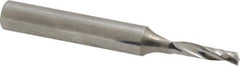 Onsrud - 1/8" Cutting Diam x 1/2" Length of Cut, 1 Flute, Upcut Spiral Router Bit - Uncoated, Right Hand Cut, Solid Carbide, 2" OAL x 1/4" Shank Diam, Single Edge, 21° Helix Angle - USA Tool & Supply