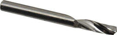 Onsrud - 3/16" Cutting Diam x 5/8" Length of Cut, 1 Flute, Upcut Spiral Router Bit - Uncoated, Right Hand Cut, Solid Carbide, 2" OAL x 3/16" Shank Diam, Single Edge, 21° Helix Angle - USA Tool & Supply