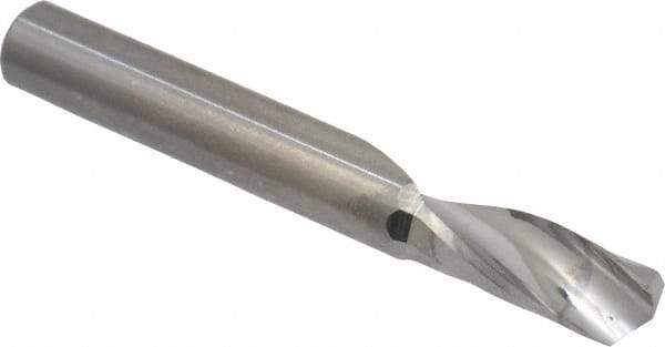 Onsrud - 1/4" Cutting Diam x 5/8" Length of Cut, 1 Flute, Upcut Spiral Router Bit - Uncoated, Right Hand Cut, Solid Carbide, 2" OAL x 1/4" Shank Diam, Single Edge - USA Tool & Supply