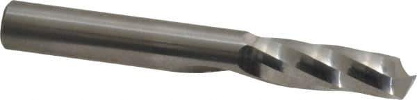 Onsrud - 3/8" Cutting Diam x 1-1/8" Length of Cut, 1 Flute, Upcut Spiral Router Bit - Uncoated, Right Hand Cut, Solid Carbide, 3" OAL x 3/8" Shank Diam, Single Edge - USA Tool & Supply