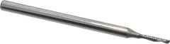 Onsrud - 1/16" Cutting Diam x 1/4" Length of Cut, 1 Flute, Downcut Spiral Router Bit - Uncoated, Right Hand Cut, Solid Carbide, 2" OAL x 1/8" Shank Diam, Single Edge, 21° Helix Angle - USA Tool & Supply