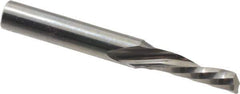 Onsrud - 3/16" Cutting Diam x 5/8" Length of Cut, 1 Flute, Downcut Spiral Router Bit - Uncoated, Right Hand Cut, Solid Carbide, 2" OAL x 1/4" Shank Diam, Single Edge, 21° Helix Angle - USA Tool & Supply