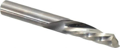 Onsrud - 3/8" Cutting Diam x 1-1/8" Length of Cut, 1 Flute, Downcut Spiral Router Bit - Uncoated, Right Hand Cut, Solid Carbide, 3" OAL x 3/8" Shank Diam, Single Edge, 21° Helix Angle - USA Tool & Supply