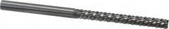 Onsrud - 1/4" Cut Diam, 1/4" Shank Diam, Carbide Double Cut Cylinder Burr - USA Tool & Supply