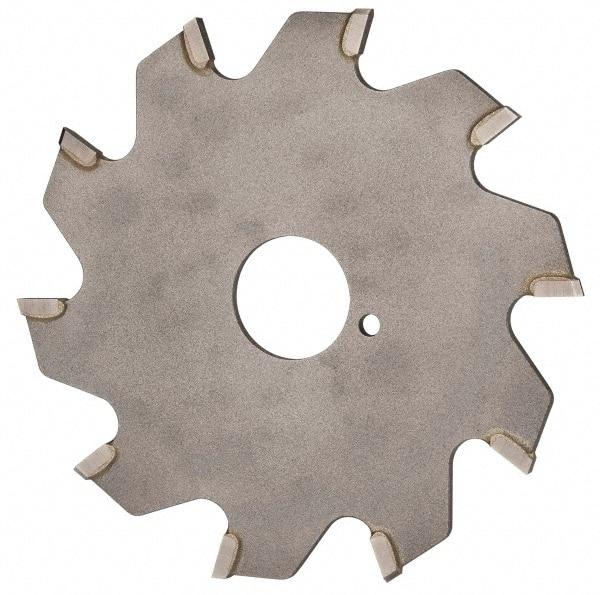 Onsrud - 3" Diam x 0.095" Blade Thickness x 5/8" Arbor Hole Diam, 10 Tooth Slitting and Slotting Saw - Arbor Connection, Right Hand, Uncoated, Carbide-Tipped, 0° Rake - USA Tool & Supply