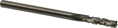 Onsrud - 1/8" Cut Diam, 1/8" Shank Diam, Cylinder Head Fluted Cut Burr - Carbide, Flat End, 1/2" LOC, 2" OAL - USA Tool & Supply