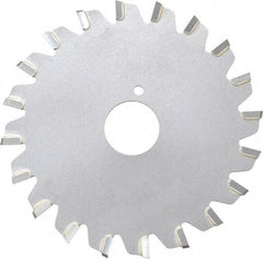 Onsrud - 3" Diam x 0.095" Blade Thickness x 5/8" Arbor Hole Diam, 20 Tooth Slitting and Slotting Saw - Arbor Connection, Right Hand, Uncoated, Carbide-Tipped, -5° Rake - USA Tool & Supply