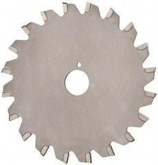 Onsrud - 4" Diam x 0.095" Blade Thickness x 5/8" Arbor Hole Diam, 20 Tooth Slitting and Slotting Saw - Arbor Connection, Right Hand, Uncoated, Carbide-Tipped, -5° Rake - USA Tool & Supply