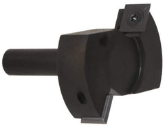 Onsrud - 4" Cutting Diam, 1/8" Max Depth of Cut, 3/4" Shank Diam, Indexable Spoilboard Surface Insert Cutter - 3 Cutters, Up Shear Cut, ICK L 142 Insert Style, Carbide-Tipped, 3.05" OAL, 2-1/4" Shank Length, Right Hand Cut - USA Tool & Supply