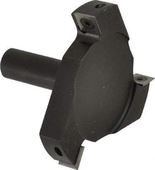 Onsrud - 4" Cutting Diam, 1/8" Max Depth of Cut, 3/4" Shank Diam, Indexable Spoilboard Surface Insert Cutter - 3 Cutters, Straight Cut, ICK L 142 Insert Style, 3.05" OAL, 2-1/4" Shank Length, Right Hand Cut - USA Tool & Supply