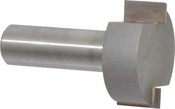 Onsrud - 1-1/4" Cutting Diam, 1/8" Max Depth of Cut, 1/2" Shank Diam, Indexable Spoilboard Surface Insert Cutter - 2 Cutters, Straight Cut, ICK L 142 Insert Style, Carbide Tipped, 2" OAL, 1-1/2" Shank Length, Right Hand Cut - USA Tool & Supply