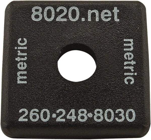 80/20 Inc. - 25mm Wide, Open Shelving Accessory/Component - Molded ABS, 25mm Long, Use with 25-2525 - USA Tool & Supply