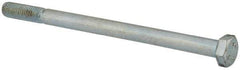 Value Collection - M8x1.25mm Metric Coarse, 120mm Length Under Head Hex Head Cap Screw - Partially Threaded, Grade 8.8 Steel, Zinc-Plated Finish, 13mm Hex - USA Tool & Supply