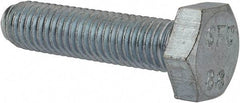 Value Collection - M10x1.50mm Metric Coarse, 40mm Length Under Head Hex Head Cap Screw - Fully Threaded, Grade 8.8 Steel, Zinc-Plated Finish, 17mm Hex - USA Tool & Supply