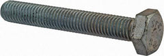 Value Collection - M10x1.50mm Metric Coarse, 70mm Length Under Head Hex Head Cap Screw - Fully Threaded, Grade 8.8 Steel, Zinc-Plated Finish, 17mm Hex - USA Tool & Supply