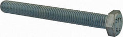 Value Collection - M12x1.75mm Metric Coarse, 110mm Length Under Head Hex Head Cap Screw - Fully Threaded, Grade 8.8 Steel, Zinc-Plated Finish, 19mm Hex - USA Tool & Supply
