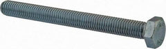 Value Collection - M12x1.75mm Metric Coarse, 120mm Length Under Head Hex Head Cap Screw - Fully Threaded, Grade 8.8 Steel, Zinc-Plated Finish, 19mm Hex - USA Tool & Supply