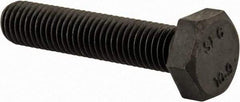Value Collection - M10x1.50mm Metric Coarse, 50mm Length Under Head Hex Head Cap Screw - Fully Threaded, Grade 10.9 Steel, Uncoated, 17mm Hex - USA Tool & Supply