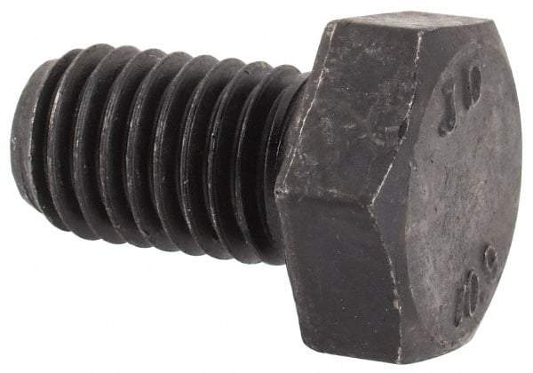 Value Collection - M12x1.75mm Metric Coarse, 20mm Length Under Head Hex Head Cap Screw - Fully Threaded, Grade 10.9 Steel, Uncoated, 19mm Hex - USA Tool & Supply