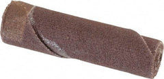 Merit Abrasives - 3/8" Max Roll Diam x 1-1/2" OAL, 180 Grit Aluminum Oxide Straight Cartridge Roll - 1/8" Pilot Hole Diam, Very Fine Grade - USA Tool & Supply