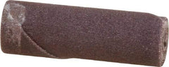 Merit Abrasives - 1/2" Max Roll Diam x 1-1/2" OAL, 180 Grit Aluminum Oxide Straight Cartridge Roll - 1/8" Pilot Hole Diam, Very Fine Grade - USA Tool & Supply