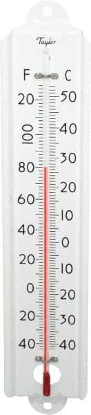 Taylor - 20 to 120°F, Window and Wall Thermometer - 12 Inch Long - USA Tool & Supply
