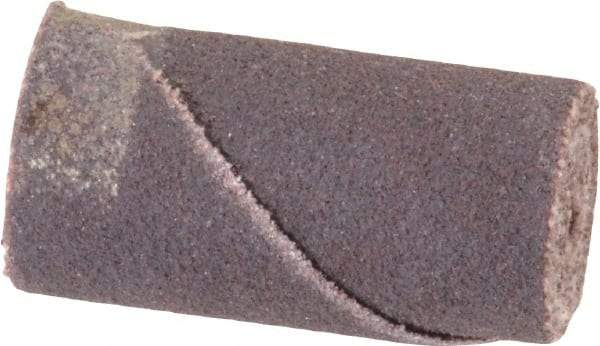 Merit Abrasives - 1/2" Max Roll Diam x 1" OAL, 120 Grit Aluminum Oxide Straight Cartridge Roll - 1/8" Pilot Hole Diam, Fine Grade - USA Tool & Supply