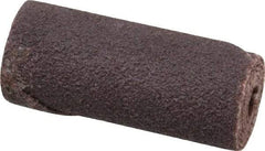Merit Abrasives - 5/8" Max Roll Diam x 1-1/2" OAL, 80 Grit Aluminum Oxide Straight Cartridge Roll - 3/16" Pilot Hole Diam, Medium Grade - USA Tool & Supply