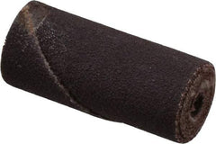Merit Abrasives - 5/8" Max Roll Diam x 1-1/2" OAL, 120 Grit Straight Cartridge Roll - 3/16" Pilot Hole Diam, Fine Grade - USA Tool & Supply
