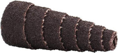 Merit Abrasives - 1-1/2" Long x 5/8" Diam, Aluminum Oxide, Full Taper Cartridge Roll - 80 Grit, 1/8" Pilot Hole Diam, Medium Grade - USA Tool & Supply